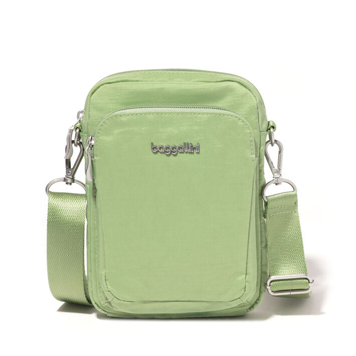 Baggallini Modern Everywhere Explorer RFID Crossbody Mint