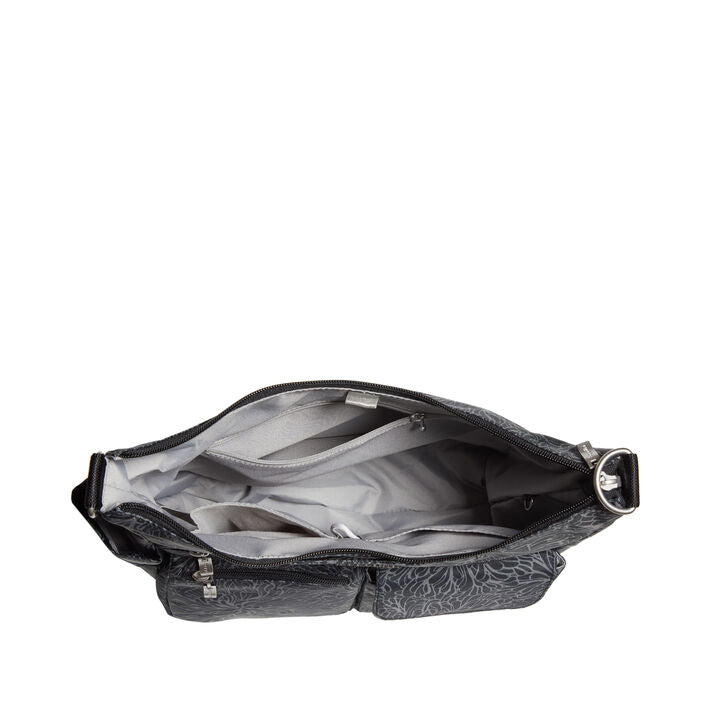 Baggallini Modern Everywhere Hobo Crossbody w/ Trolley Sleeve & RFID Wristlet Wallet