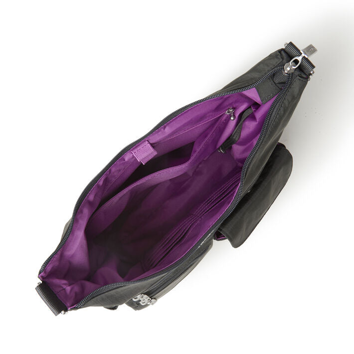 Baggallini Everywhere Crossbody Bagg With RFID Removable Wristlet Wallet