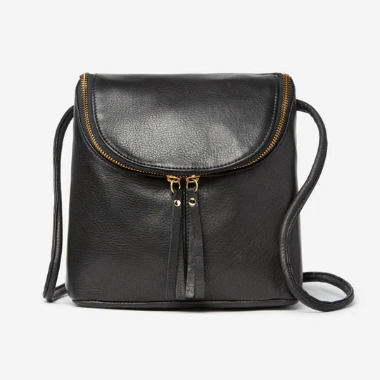 Osgoode Marley Leather RFID Emery Small Crossbody- 7044 Black