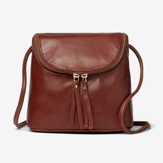 Osgoode Marley Leather RFID Emery Small Crossbody- 7044 Brandy