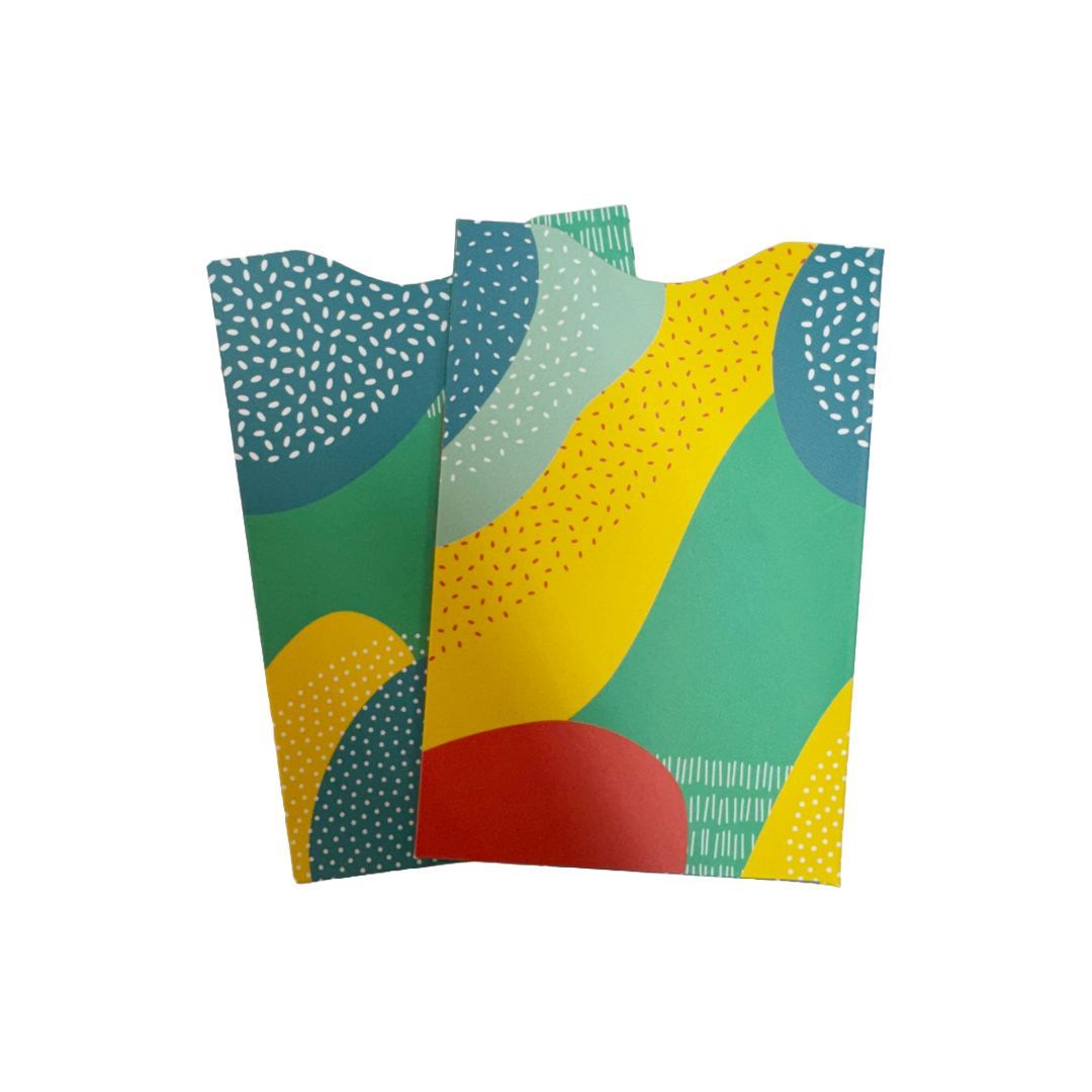 RFID Blocking Credit Card Sleeves (2 Pack)- Abstract Collection