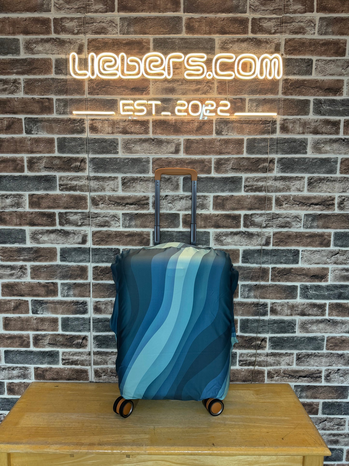 Luggage Cover Small 22-25 inch Blue Wave