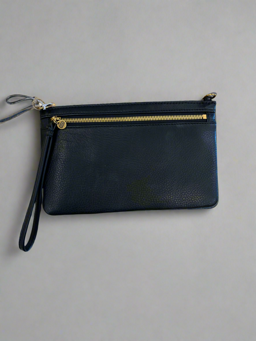 HOBO Day Go Leather Wristlet Black