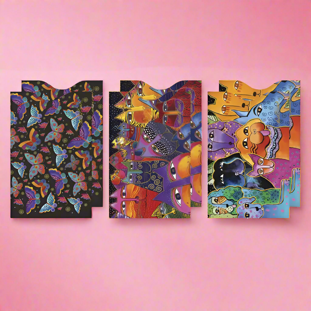 Monarque RFID Protection Card Sleeves - 6 Pack Laurel Burch 1