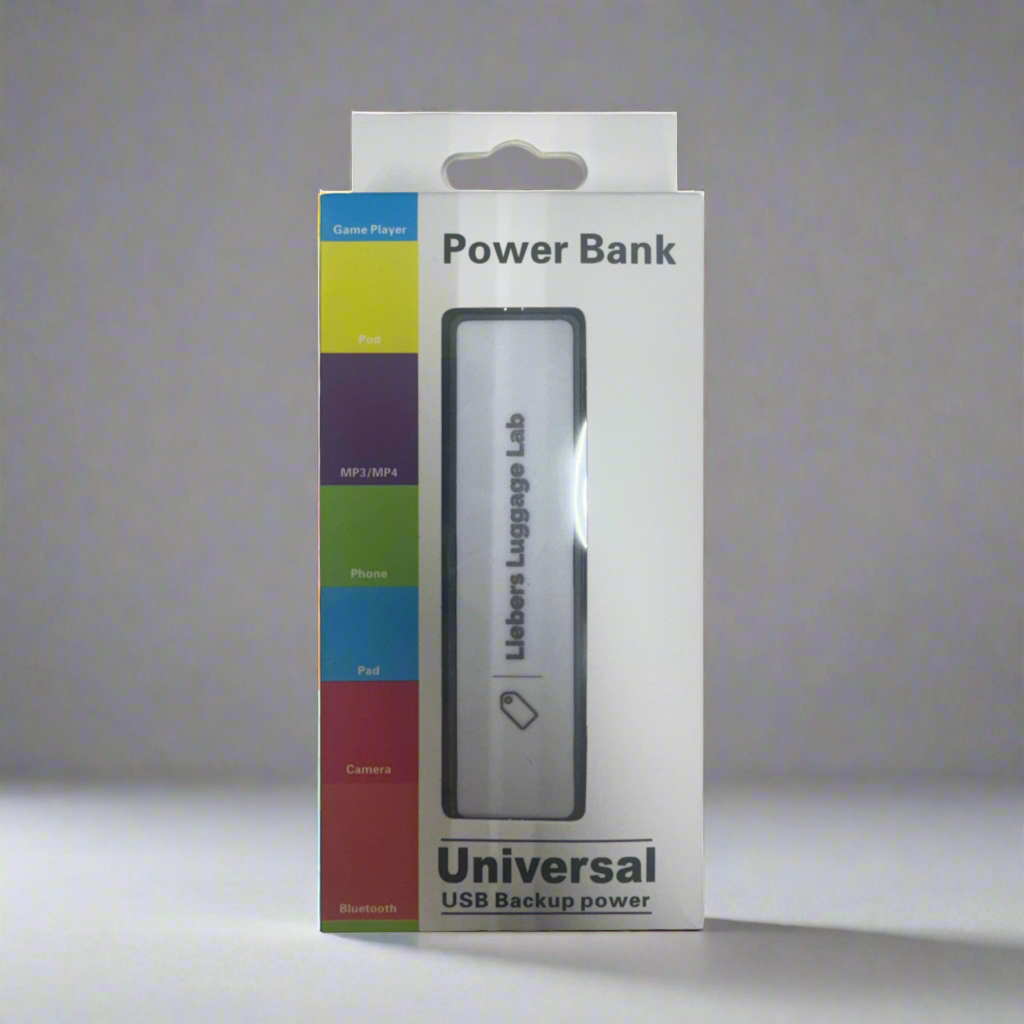 Lieber's Luggage® Lab - Universal 2000mAh USB Battery Power Bank- Travel Accessories for Legacy Collection
