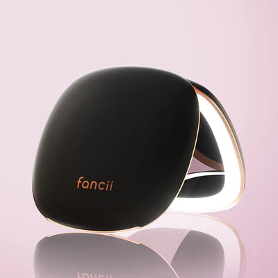 Fancii -Mila- Rechargeable Compact Travel Mirror Black