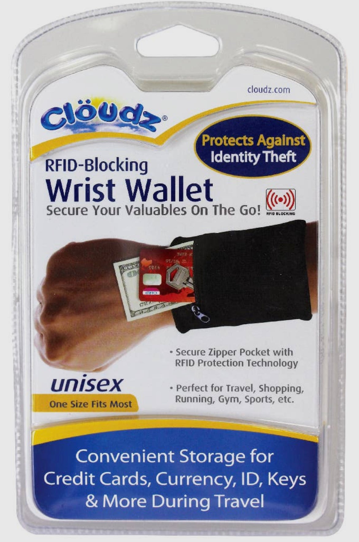 Cloudz RFID-Blocking Wrist Wallet