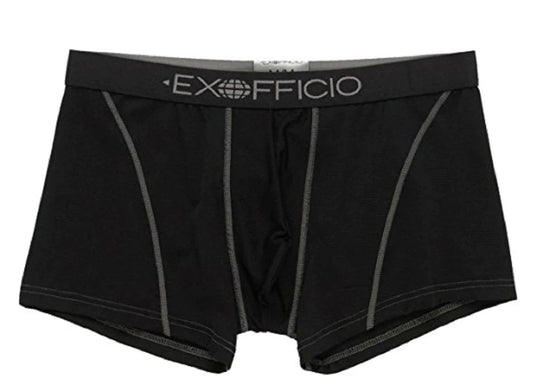 EXOFFICIO MEN'S GIVE-N-GO SPORT MESH 3inch BOXER BRIEF - 1241-2458 Black