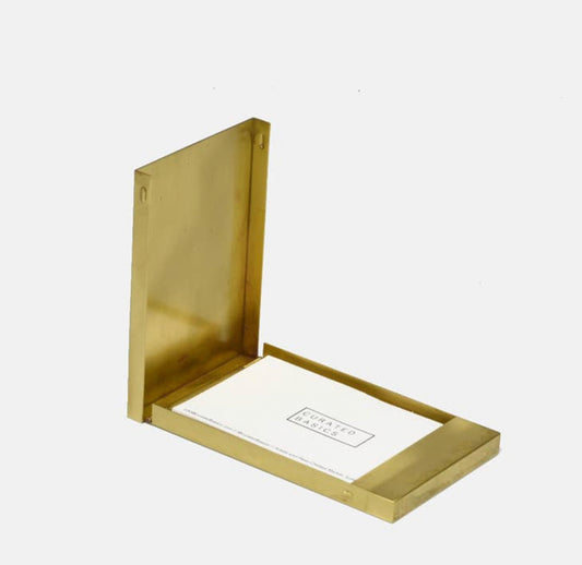 Curated Basics Brass Business Card Case