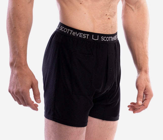 Scottevest- TRAVEL BOXER BRIEF Black