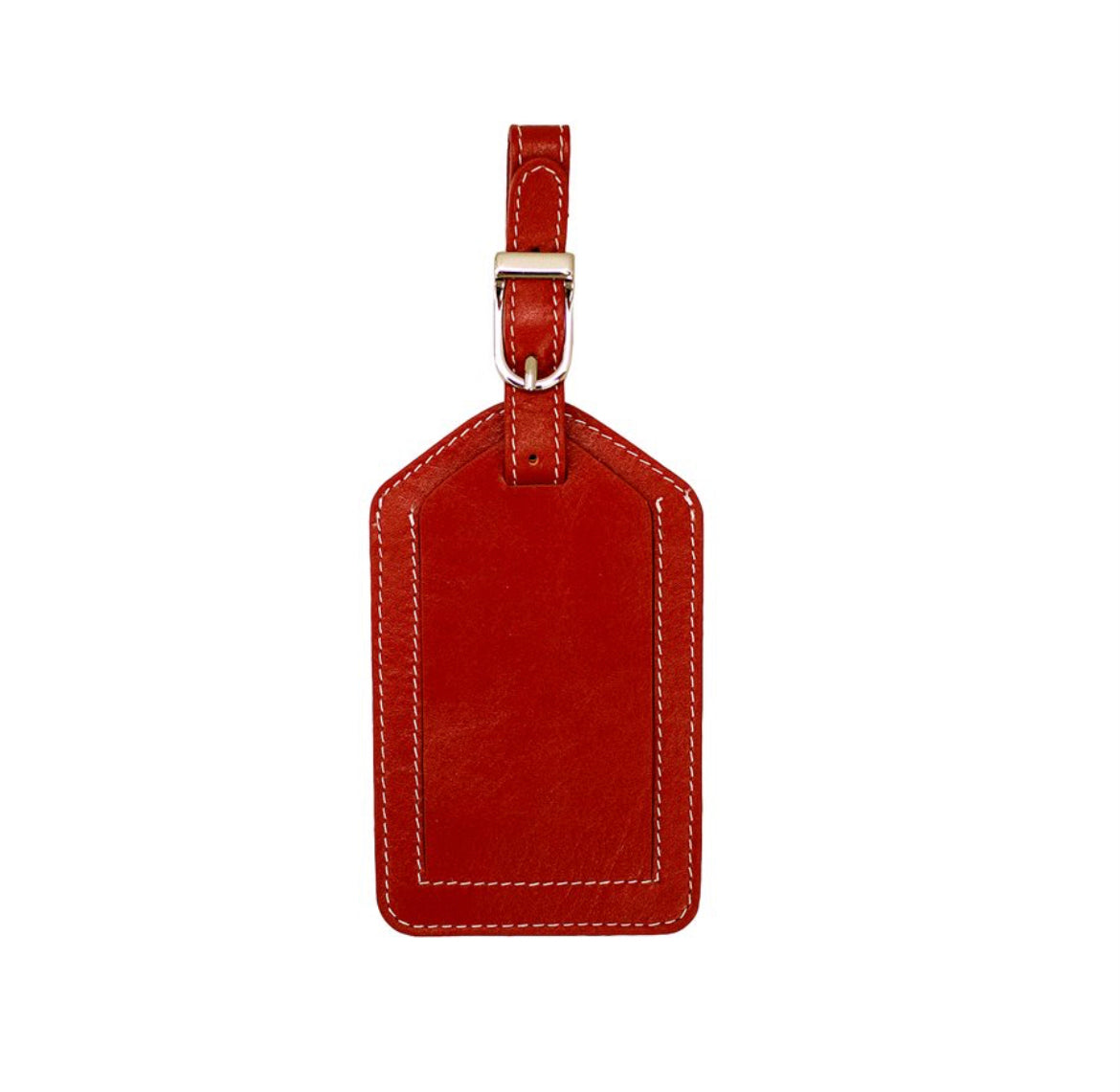 ili New York - Leather Luggage Tag- 6422 Red