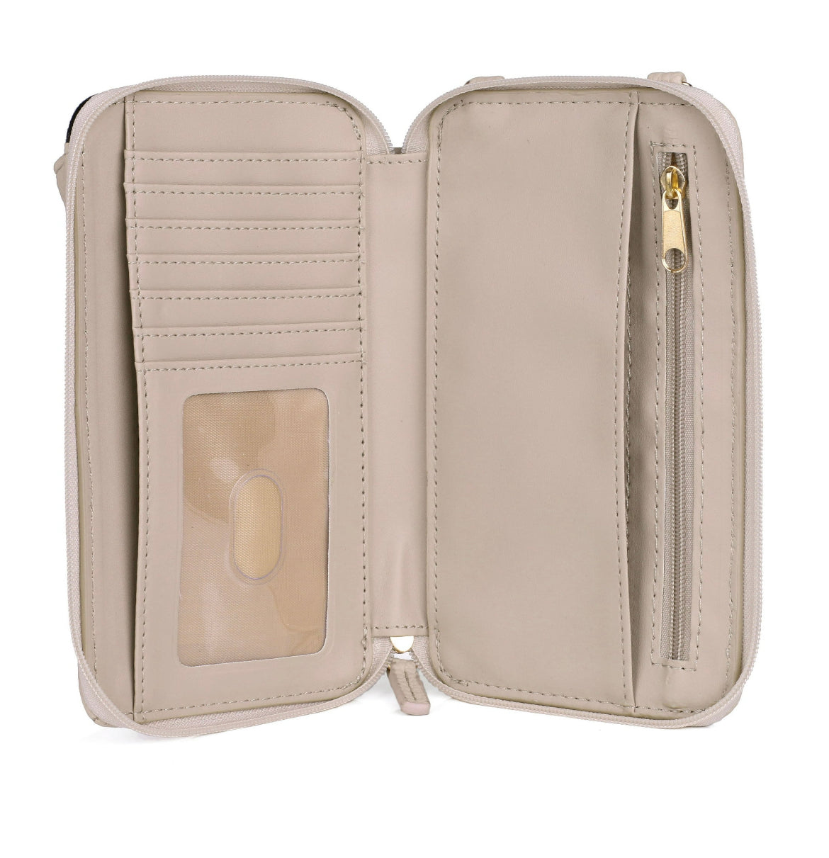 Julia Buxton Vegan Leather RFID Everywhere Crossbody Cellphone Wallet Bag