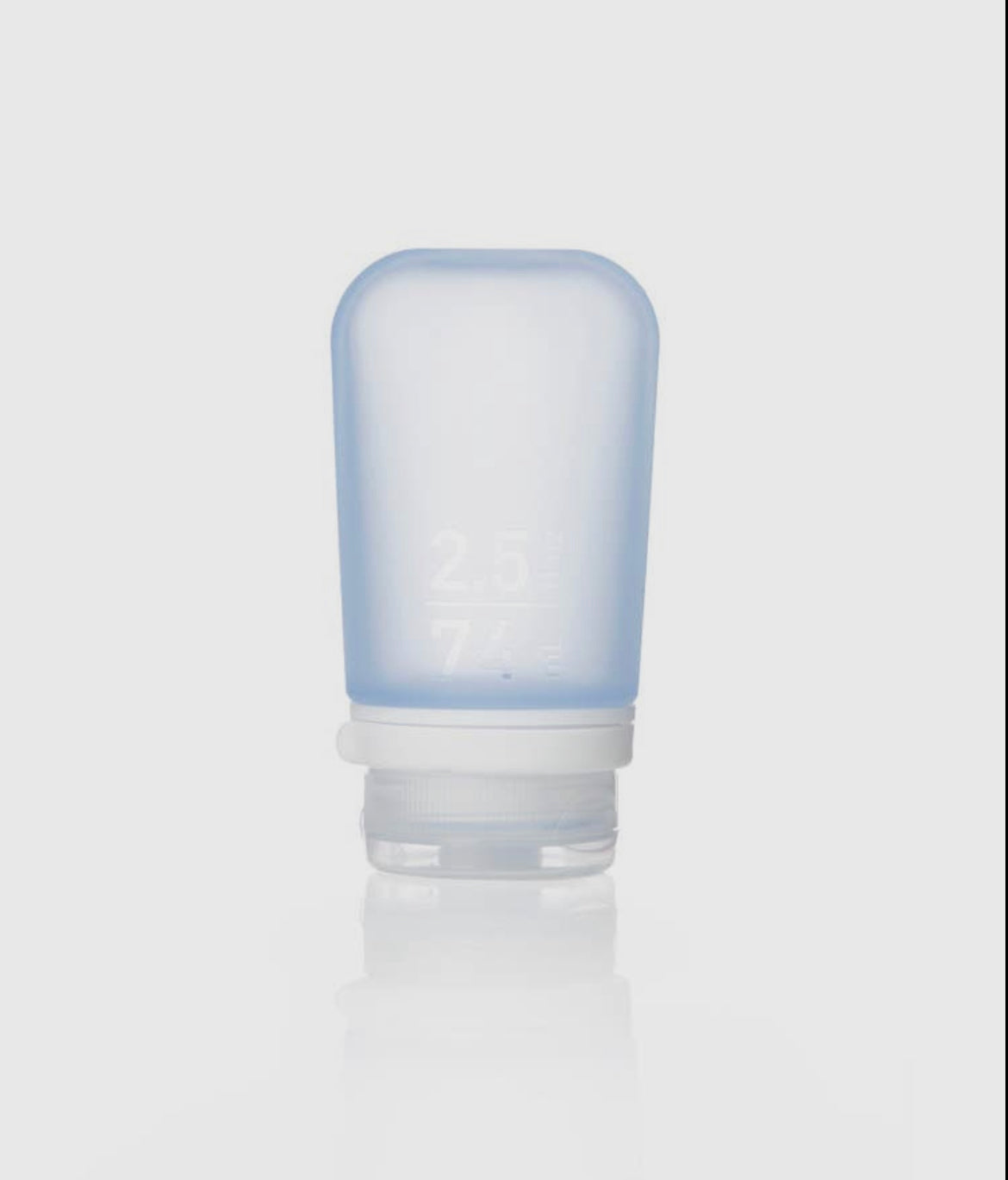 Humangear- 2.5 oz GoToob+ Silicone Toiletry 3-1-1 Bottle (MEDIUM)