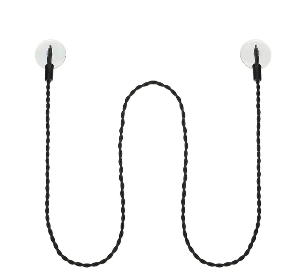 Clothesline with suction cups- no clothes pins needed- $6.99