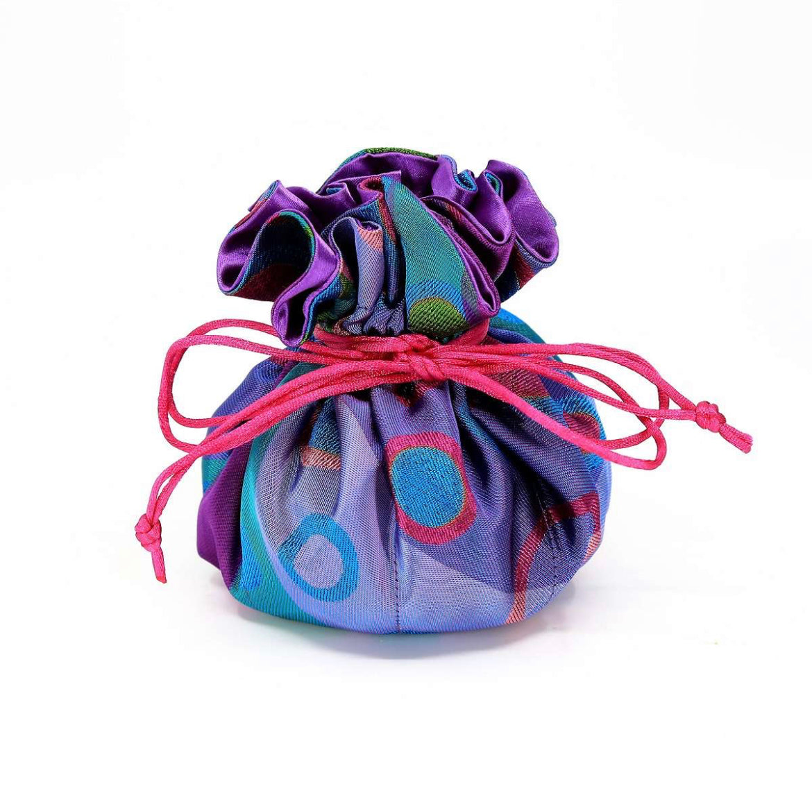 Cathayana Jewelry Pouch Polka Dots- Purple