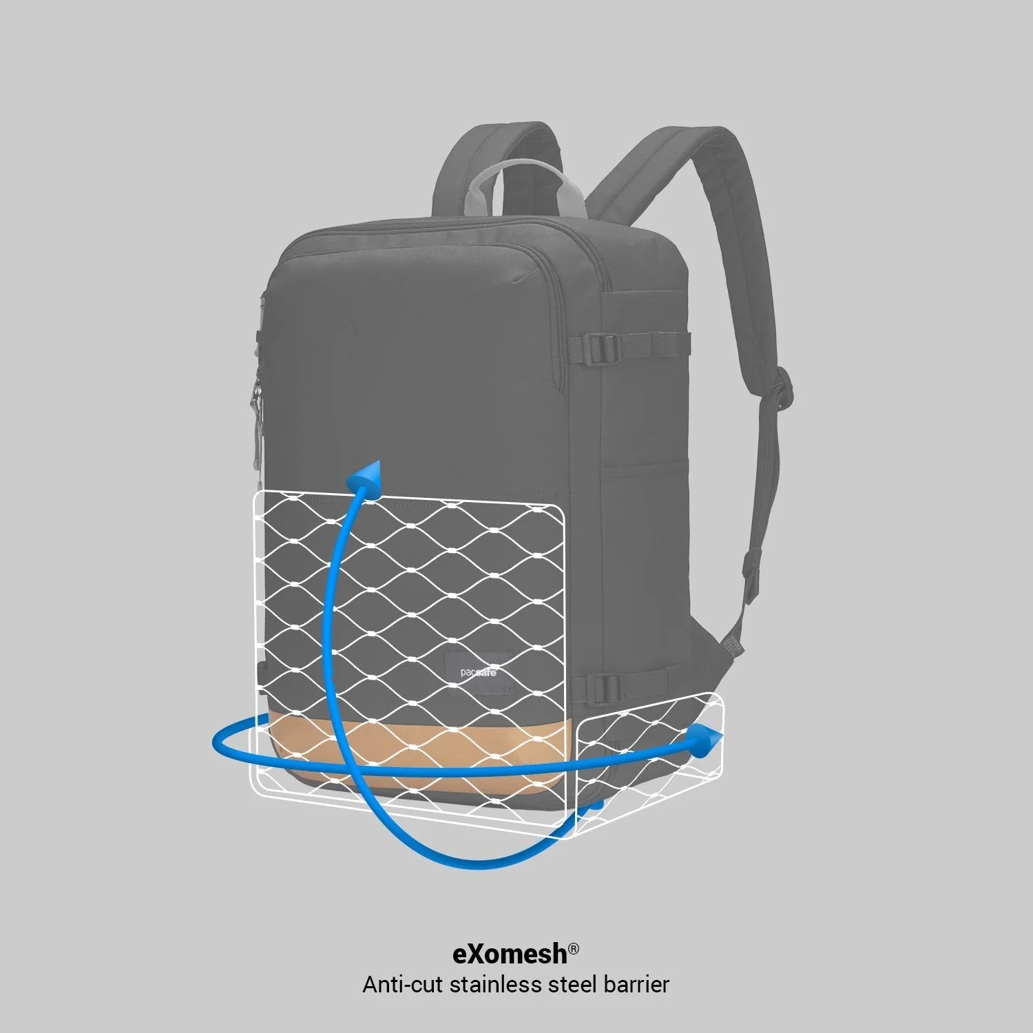 Pacsafe® GO 34L Anti-Theft RFID Carry-On Backpack with trolley sleeve passthrough