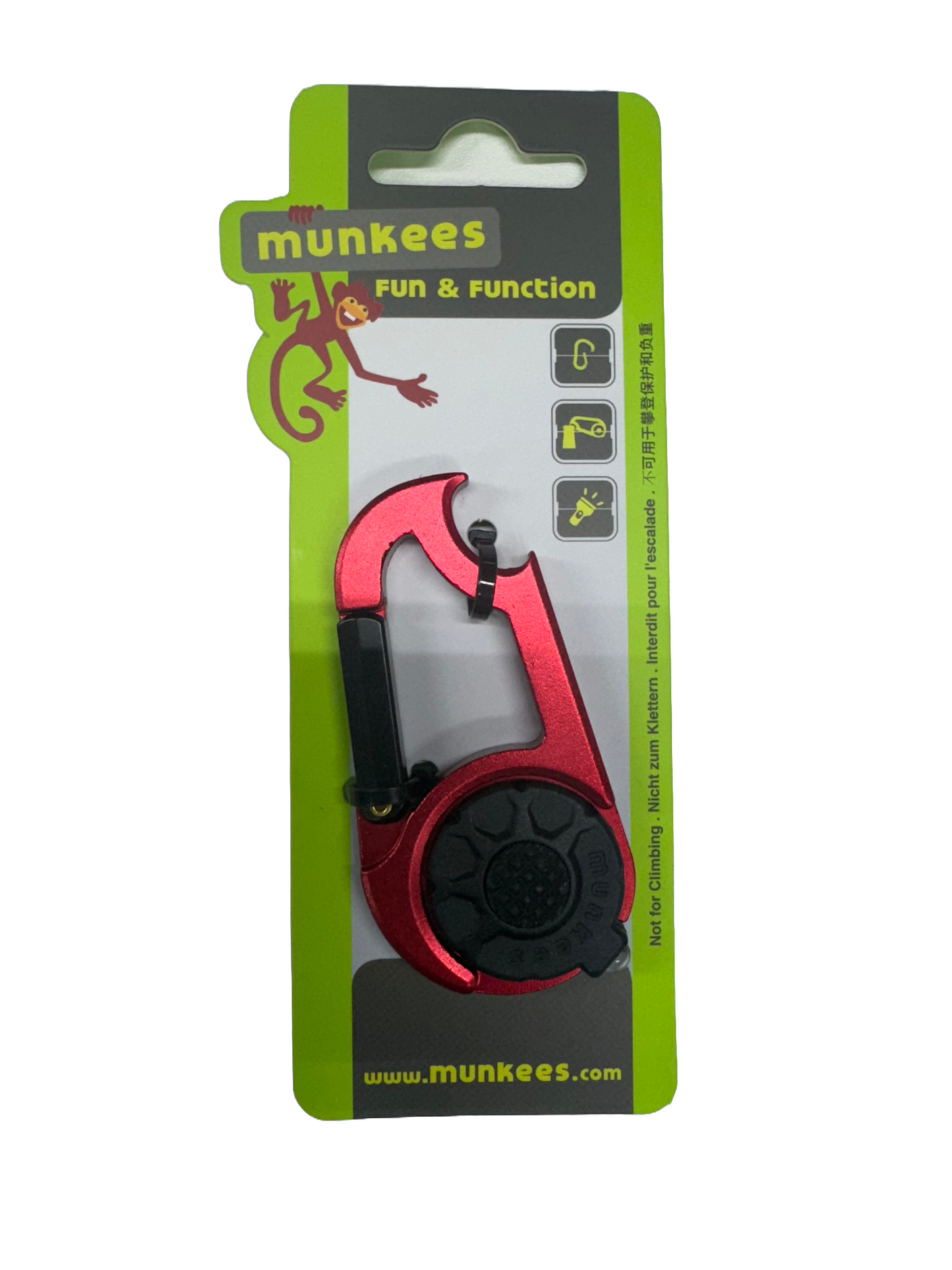 Acecamp LED Flashlight with Bottle Opener Red