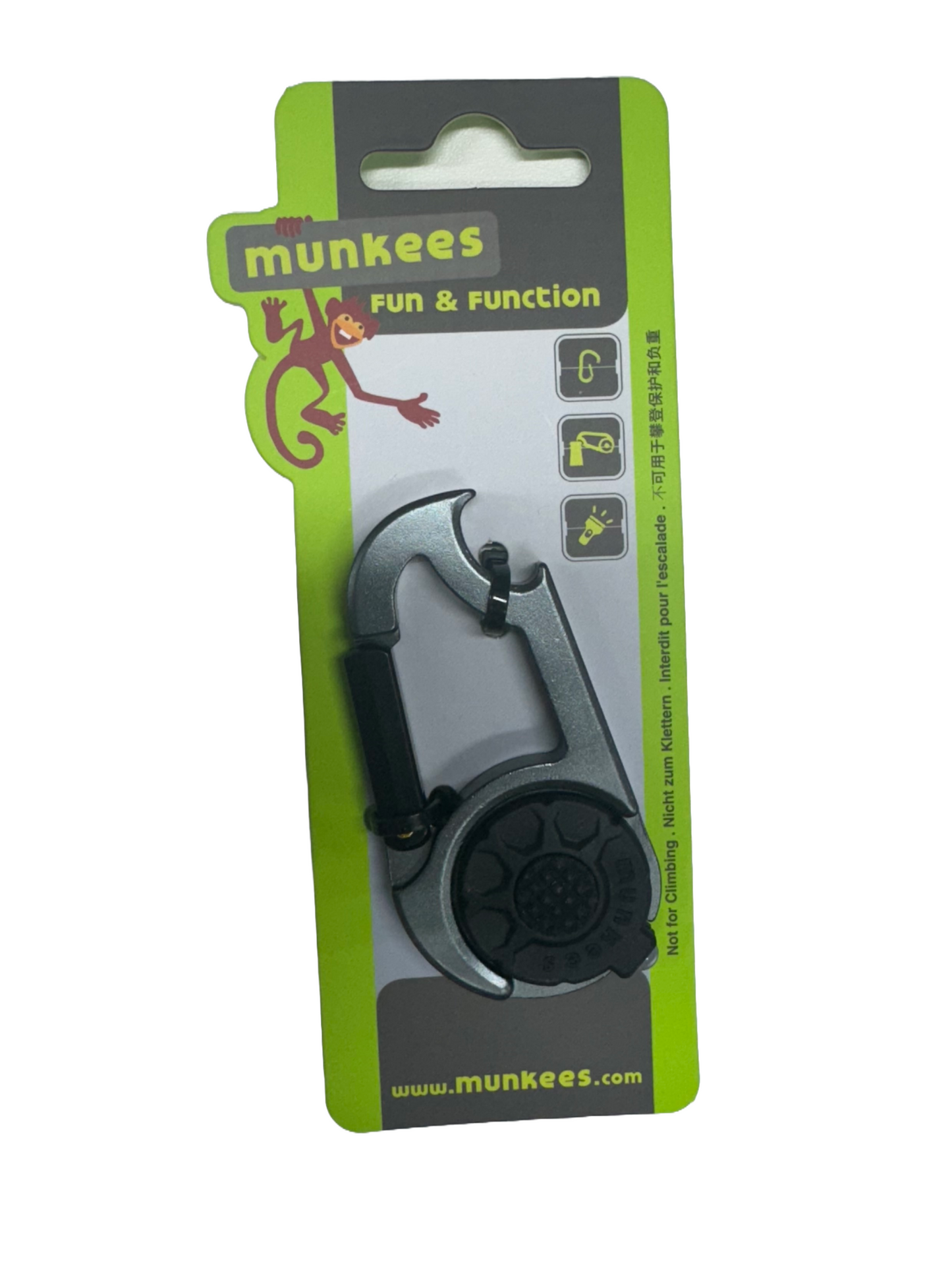 Acecamp LED Flashlight with Bottle Opener Silver