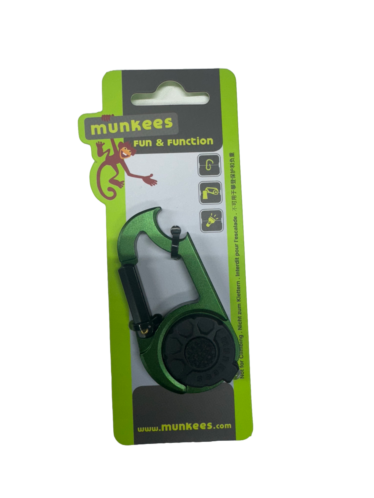 Acecamp LED Flashlight with Bottle Opener Green