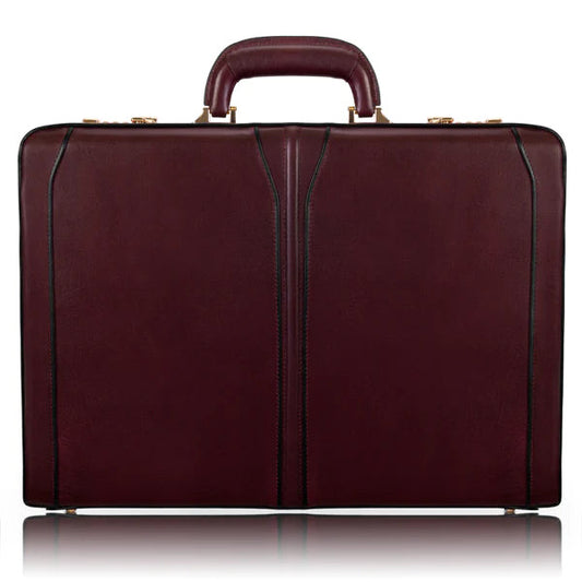McKlein- LAWSON 3.5” Leather Attaché Briefcase