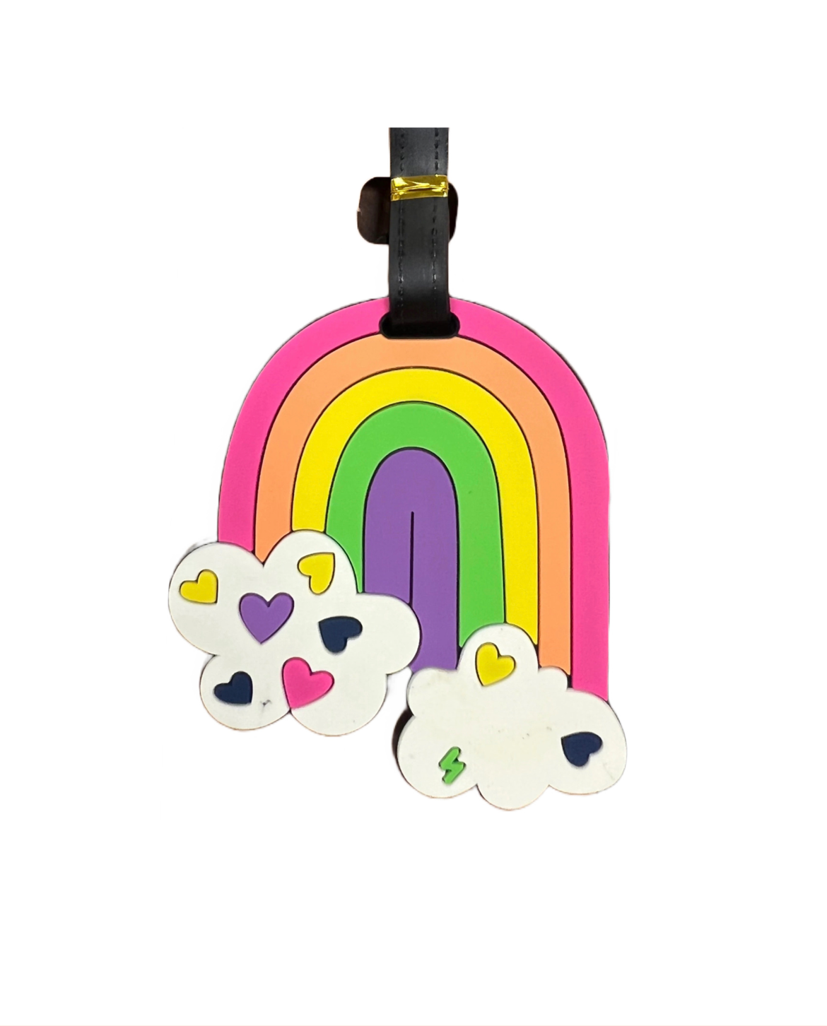 On Sale- Silicone Luggage Tag- Rainbow Cloud