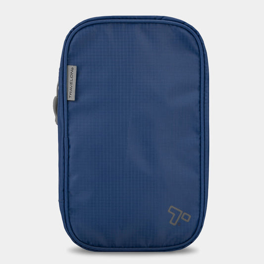 Travelon Water Resistant Compact Hanging Toiletry Kit Royal Blue