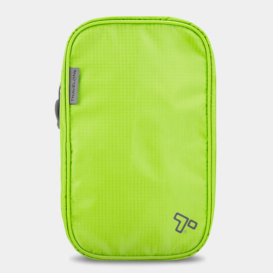 Travelon Water Resistant Compact Hanging Toiletry Kit Lime