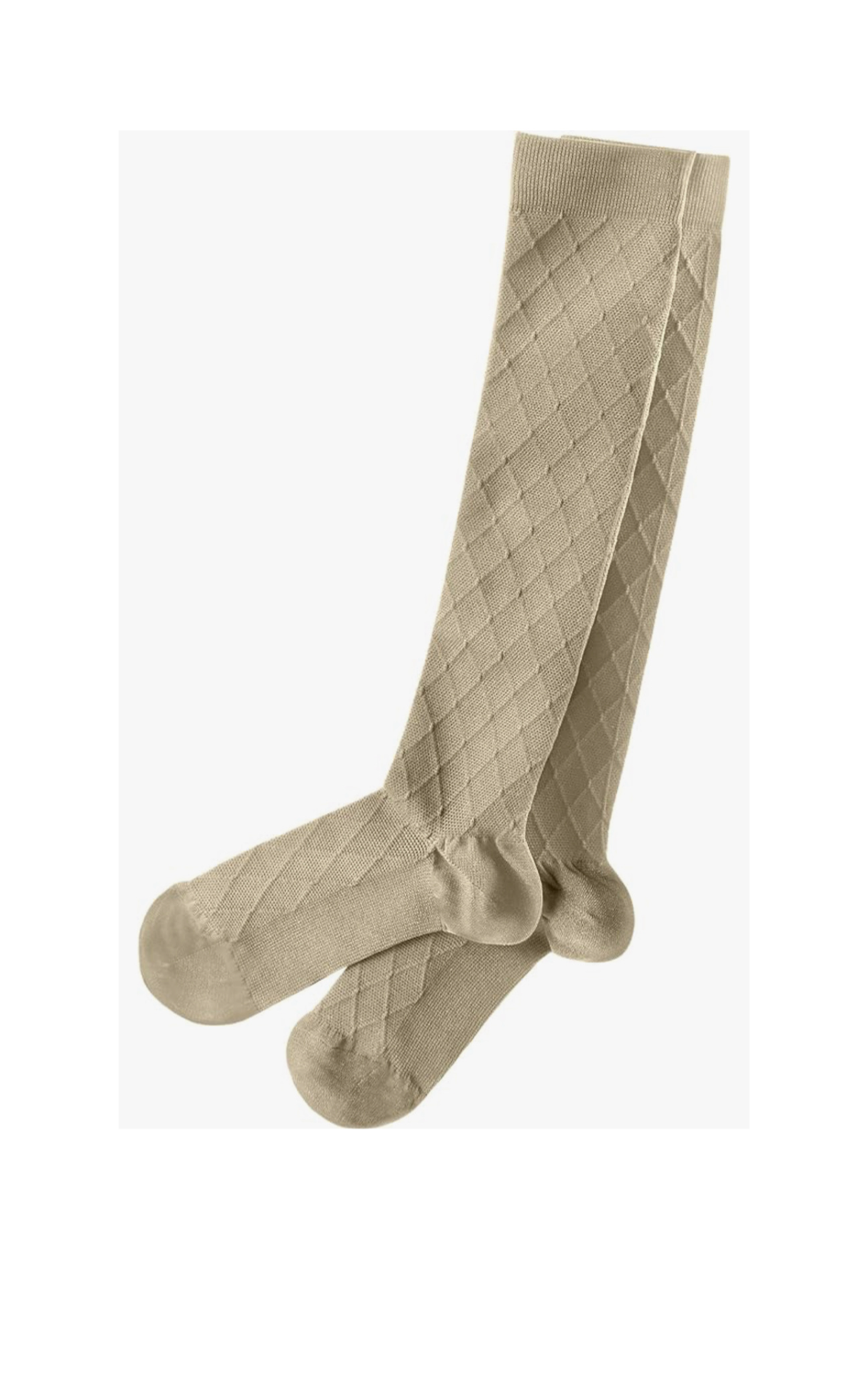 Travelon- Unisex Compression Socks - 12200-720- Size Large- Sand