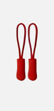 Zipper Pulls - 2 piece Red