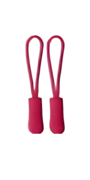 Zipper Pulls - 2 piece Hot Pink