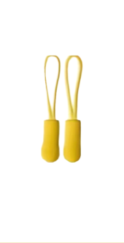 Zipper Pulls - 2 piece Yellow