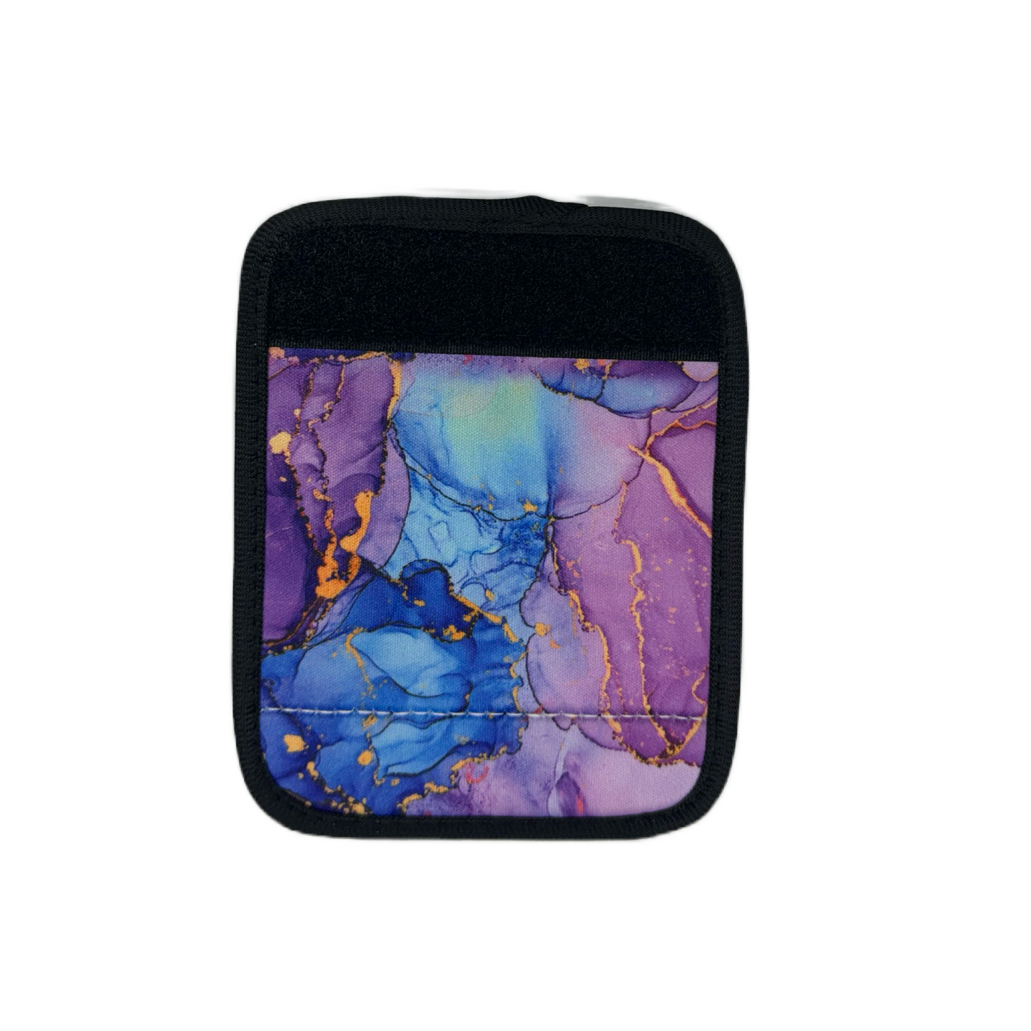 Luggage Handle Wrap/Identifier - 4.5 x 5.4 Blue Purple Gold