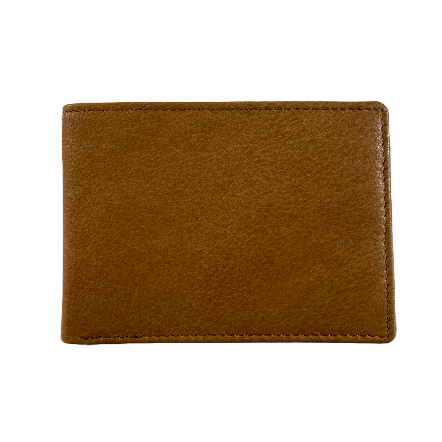 ili New York Leather RFID Compact Bifold Wallet- 7001 Antique Saddle