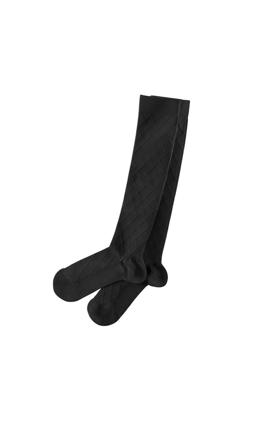 Travelon Unisex Compression Socks - 12199-500- Medium- Black Black Medium