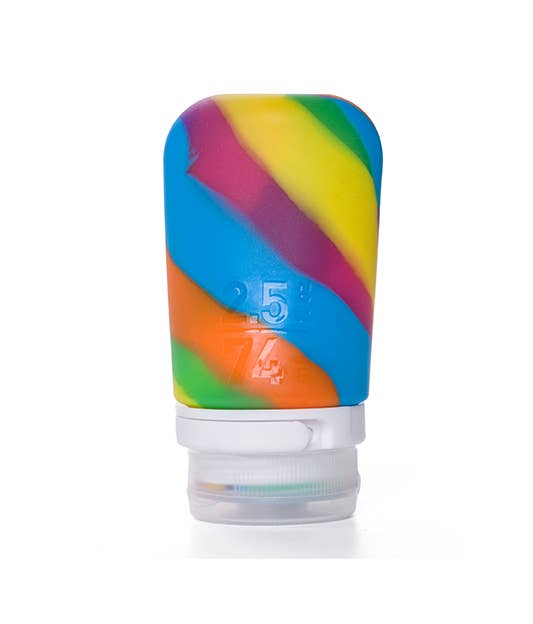 Humangear- 2.5 oz GoToob+ Silicone Toiletry 3-1-1 Bottle (MEDIUM)