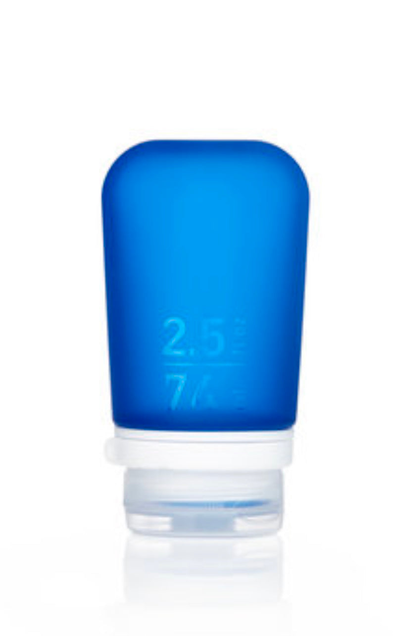 Humangear- 2.5 oz GoToob+ Silicone Toiletry 3-1-1 Bottle (MEDIUM)