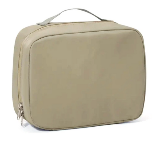 Nylon Hanging Toiletry Bag Tan