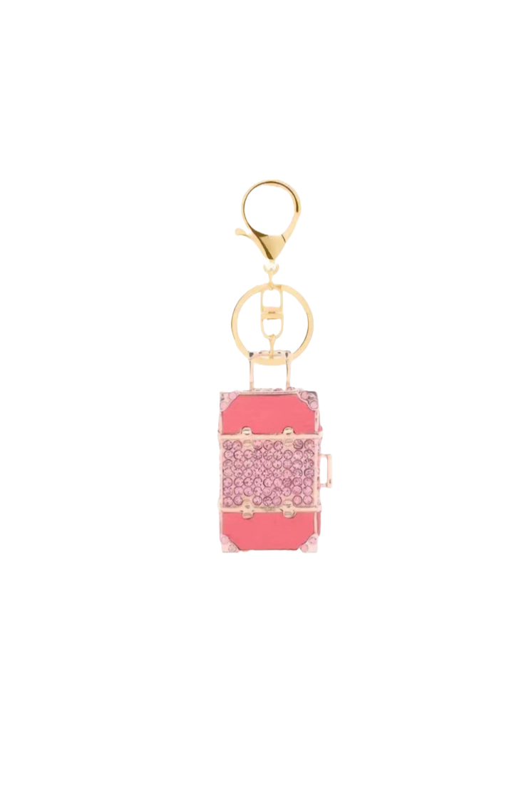 On Sale - Pink Rhinestone Luggage Keyring/Bag Charm