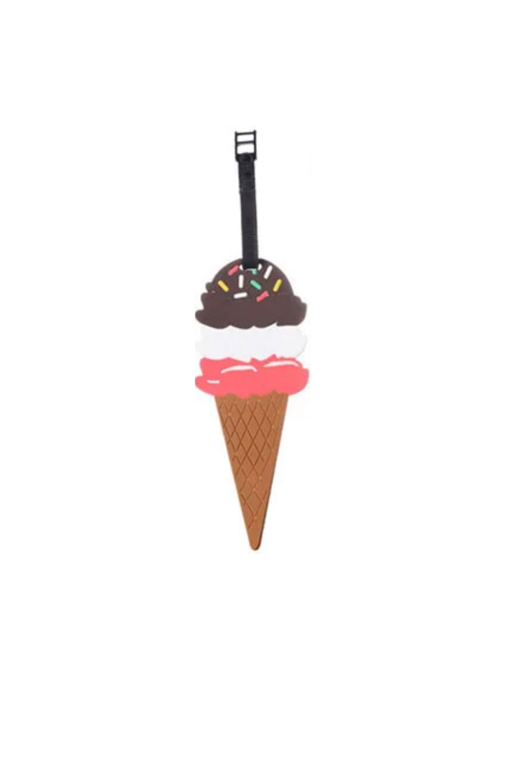 3 Scoop Ice Cream Luggage Tag