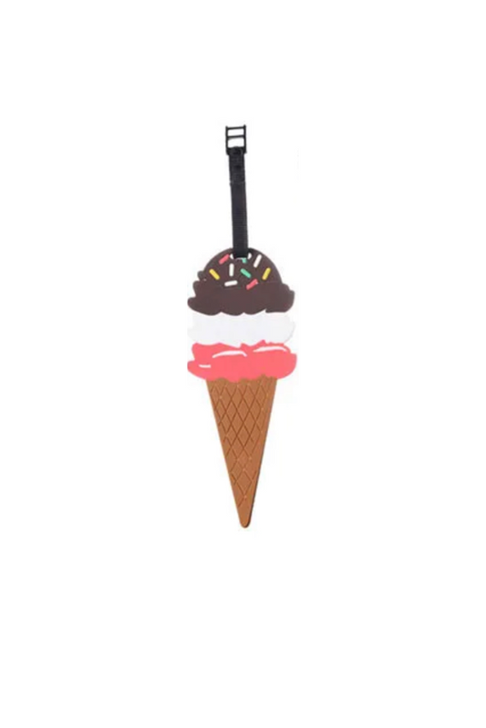 3 Scoop Ice Cream Luggage Tag