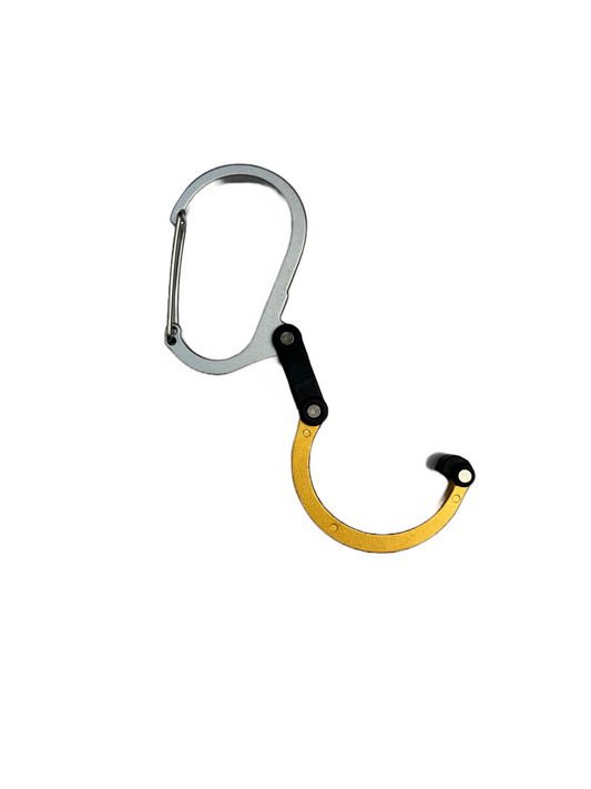 Aluminum Carabiner Clip with Rotating Hook