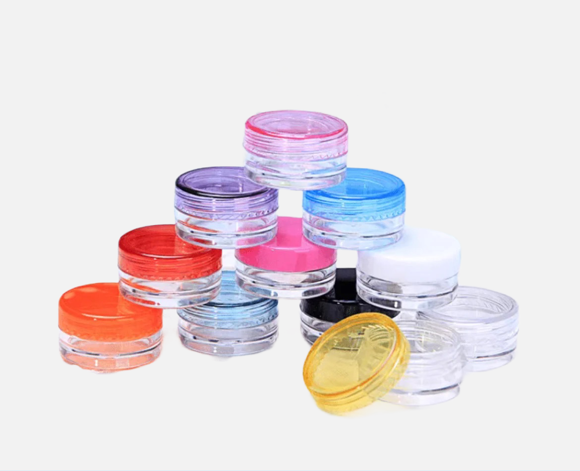 Small Plastic Screw Top Jar- 1 unit, Approximately 10 grams