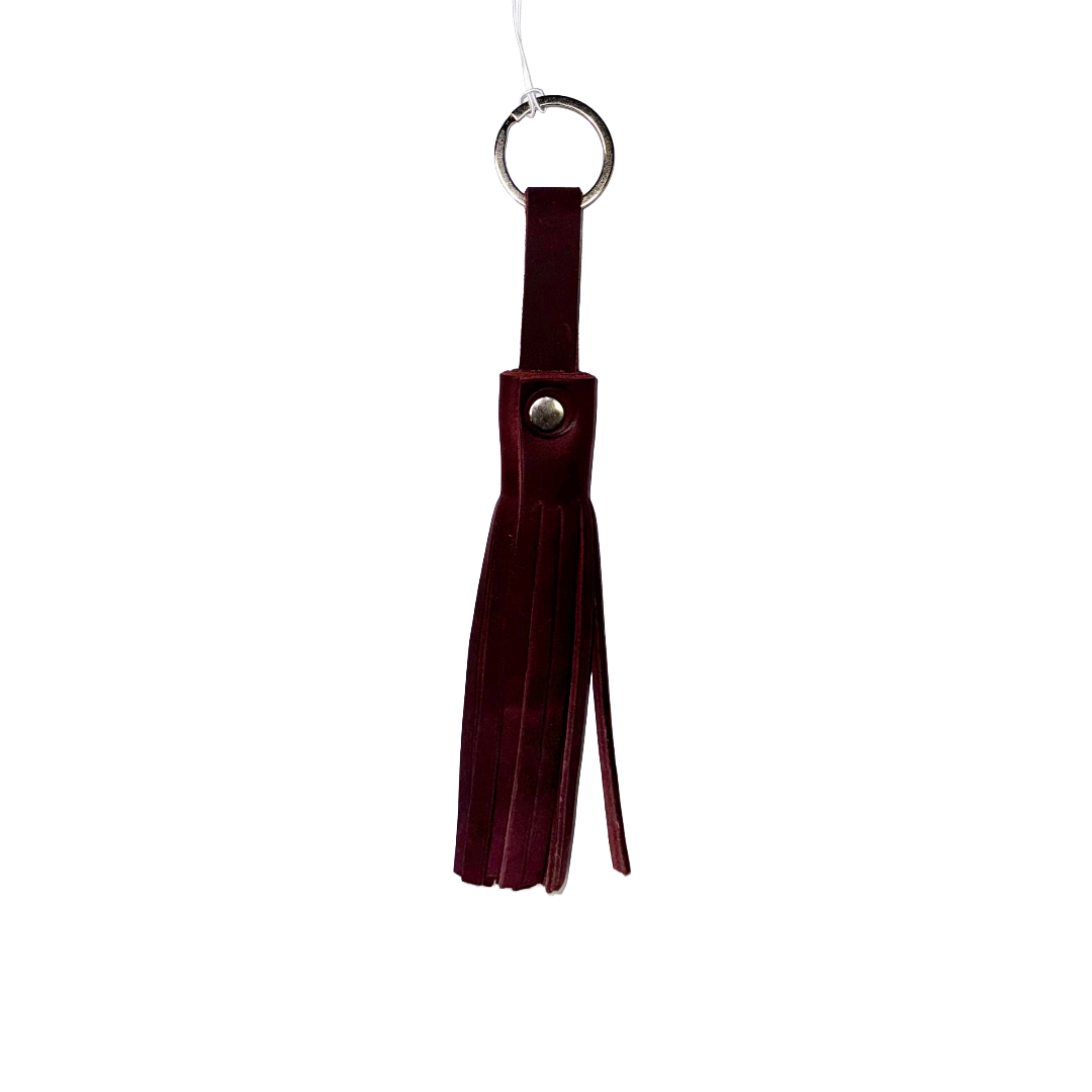 Genuine Leather Tassel Keychain/Bag Charm
