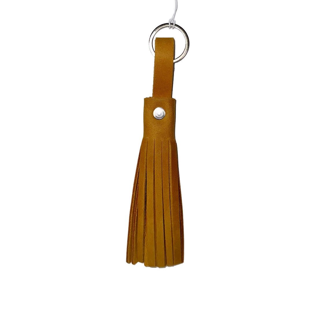 Genuine Leather Tassel Keychain/Bag Charm