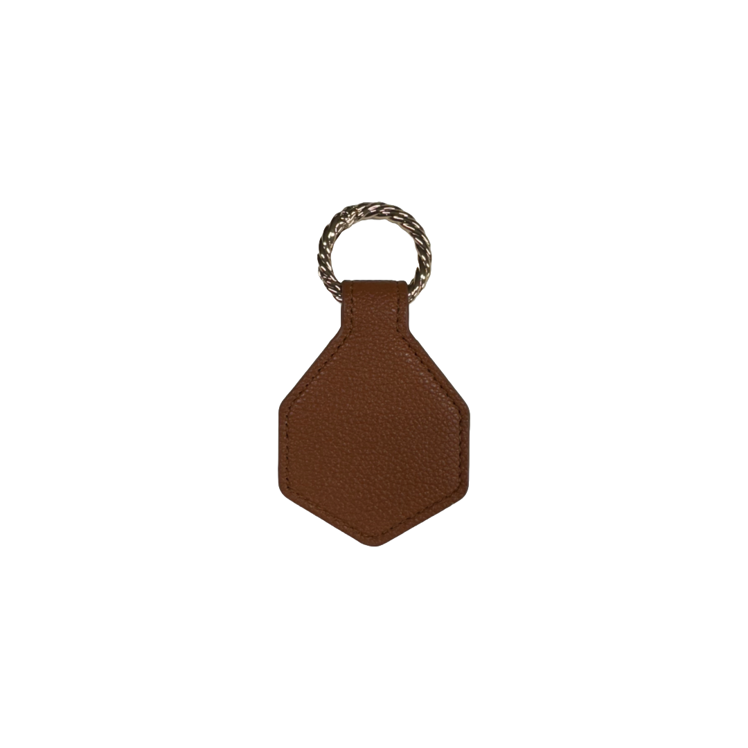 Magnetic Hat Clip with gold carabiner Brown