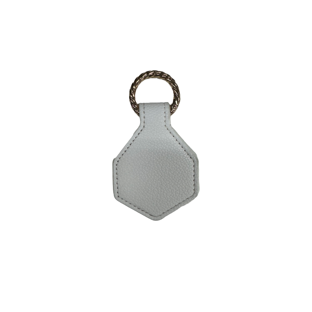 Magnetic Hat Clip with gold carabiner White