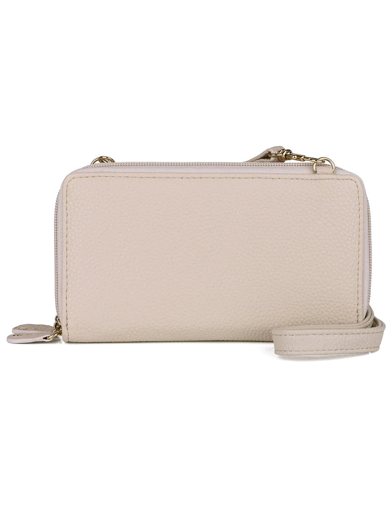 Julia Buxton Textured RFID Ultimate Double Zip Organizer Wallet Bag