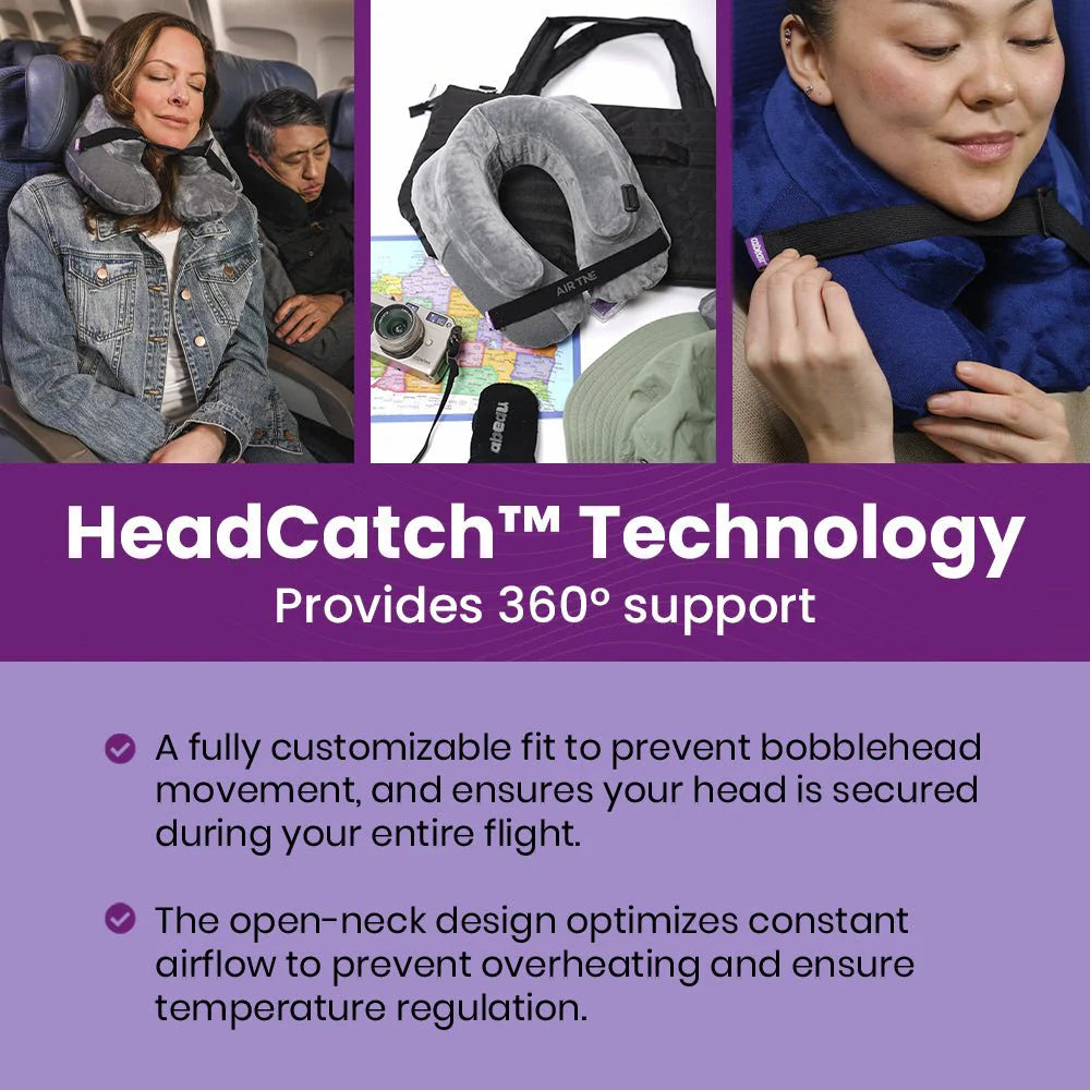 Cabeau® AirTNE™ inflatable neck pillow