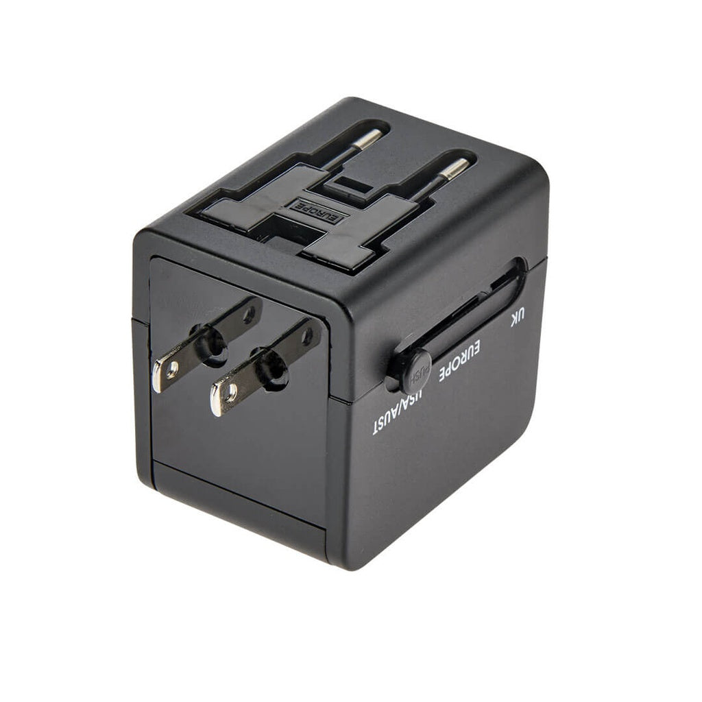 Smooth Trip International Adapter Cube with 1 USB & 1 C port
